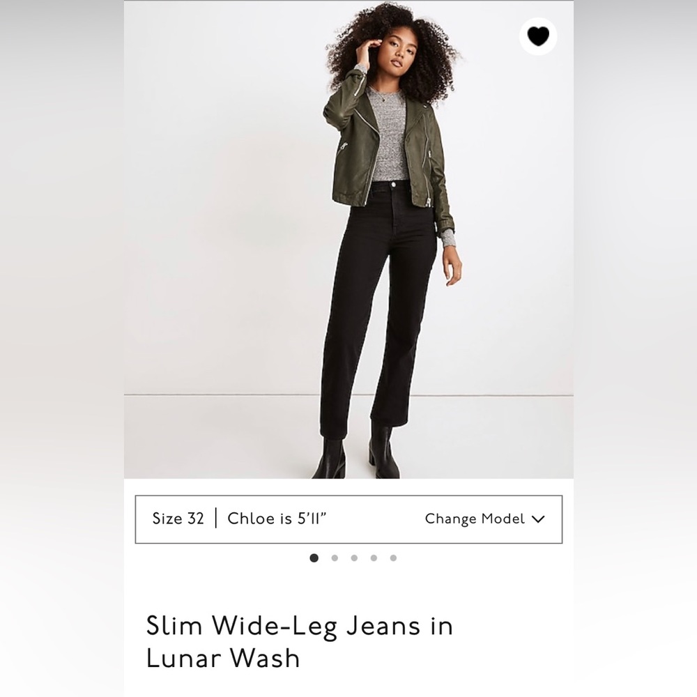 Madewell slim wide-leg jeans